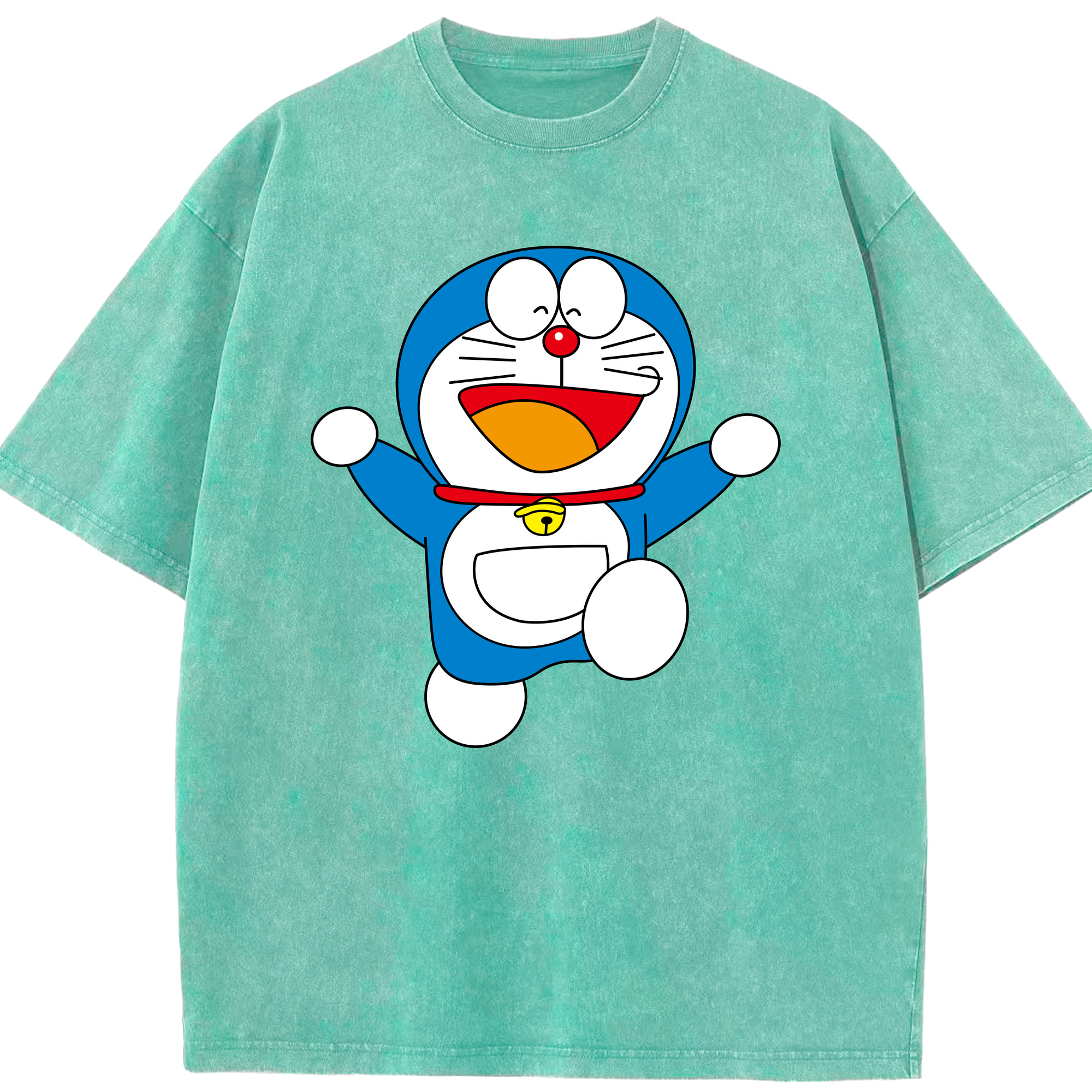 （画像用） ドラえもん Doraemon 綿100% ヴィンテージ風 半袖Tシャツ（フロントプリント）